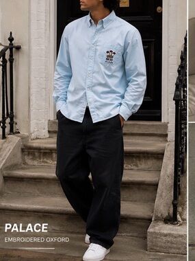 PALACE • Ich Bun Long Sleeve Button Down Shirt